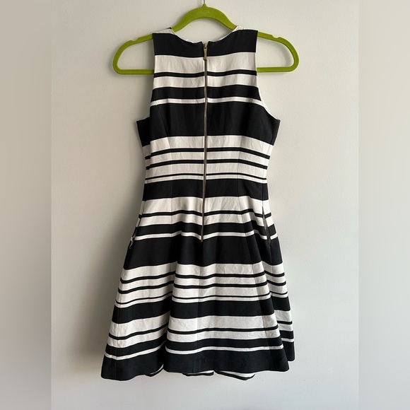 Kate Spade Black and White Cape Stripe Dress, 2 - Picture 8 of 10
